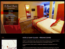Tablet Screenshot of hotelsaintclaude.com